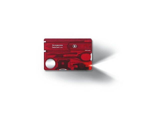 Многофункциональная швейцарская карта-нож Victorinox Swisscard 13 инструментов Красный (0.7300.T)