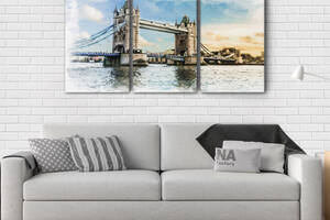 Модульна картина Poster-land Лондон Міст (53х100см) Аrt-194_3А