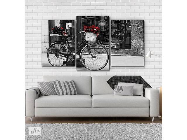 Модульна картина Poster-land Велосипед і Квіти Art-105_3