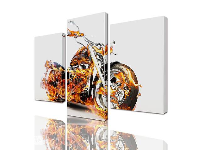 Модульная картина ArtStar Мотоцикл ADA0006_3 размер 120 х 180 см