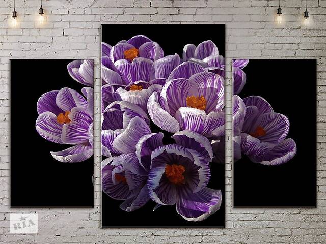 Модульная картина ArtStar цветы ADFL0063 размер 120 х 180 см