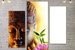 Модульная картина ArtStar цветы Будда Лотос ADFL0220 размер 55 х 70 см