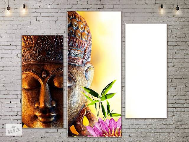 Модульная картина ArtStar цветы Будда Лотос ADFL0220 размер 95 х 120 см