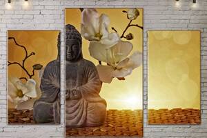 Модульная картина ArtStar цветы Будда Орхидея ADFL0097 размер 70 х 105 см