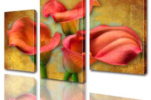 Модульная картина ArtStar цветы Каллы ADFL0007 размер 120 х 180 см