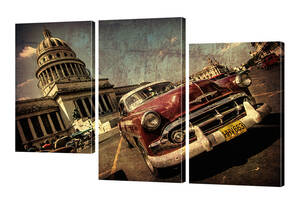 Модульная картина Декор Карпаты 160х99 Кубинское такси (359)