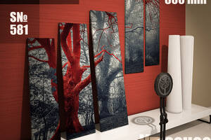 Модульная картина Декор Карпаты красное дерево 120х80см (s581)