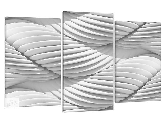 Модульная картина Декор Карпаты в гостиную / спальню для интерьера Геометрическая абстракция 53x100 см MK30100_E