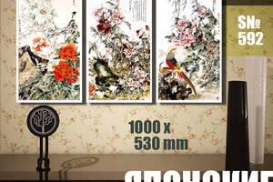 Модульная картина Декор Карпаты японские мотивы 04 100х53см (s591)