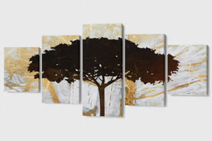 Модульная картина Дерево саванны Malevich Store 162x80 см (MK53636)