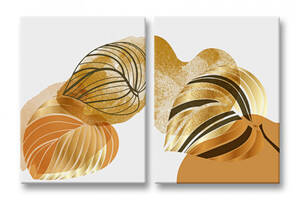 Модульная картина Malevich Store Gold Leaf Abstract 153x100 см (MK21259)