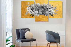 Модульная картина Malevich Store из трех частей Blue Sky 141x90 см (MK322018)