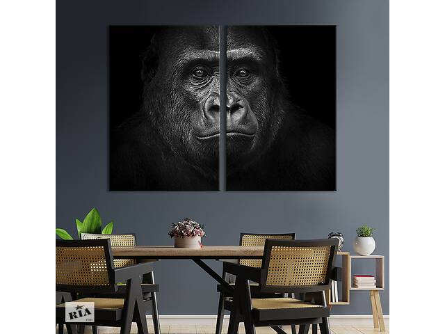 Модульная картина на холсте KIL Art Большая горилла 111x81 см (192-2)