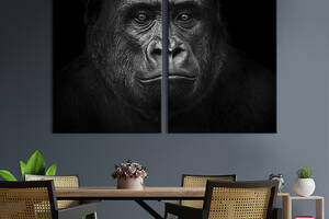 Модульная картина на холсте KIL Art Большая горилла 71x51 см (192-2)