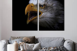 Модульная картина на холсте KIL Art Гордая птица орёл 111x81 см (176-2)