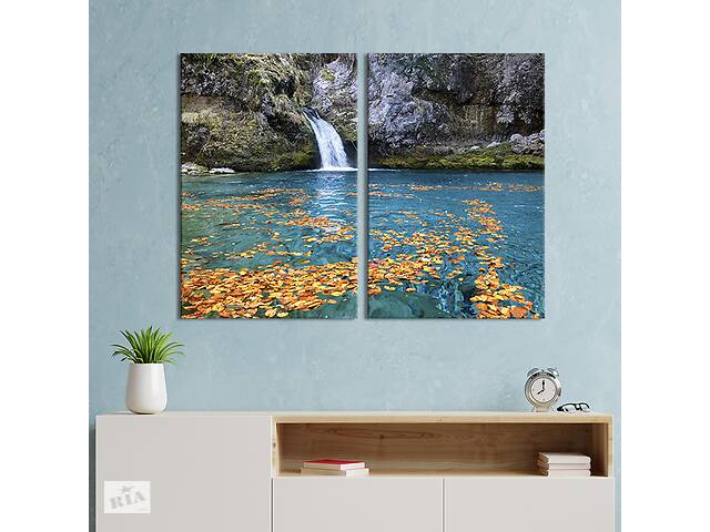 Модульная картина на холсте KIL Art Маленький водопад 111x81 см (625-2)
