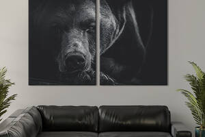Модульная картина на холсте KIL Art Медведь-шатун 165x122 см (166-2)
