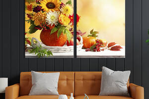 Модульная картина на холсте KIL Art Осенний букет 165x122 см (267-2)
