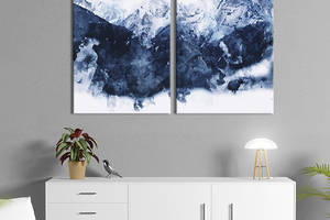 Модульная картина на холсте KIL Art Скалы скованые льдом 111x81 см (605-2)