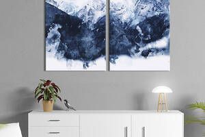 Модульная картина на холсте KIL Art Скалы скованые льдом 165x122 см (605-2)