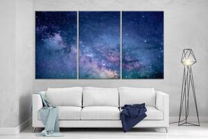 Модульная картина на холсте ProfART XL26 167 x 99 см Ночное небо (hub_cRFq56580)