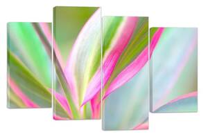 Модульная картина на холсте из четырех частей KIL Art Природа Цветные листья 89x56 см (M4_M_474)