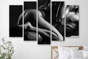 Модульная картина на холсте из пяти частей KIL Art Сексуальность тел 112x68 см (M5_M_55)