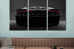 Модульная картина триптих на холсте KIL Art Модный Lamborghini 156x100 см (106-31)