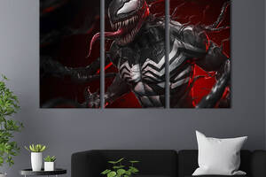 Модульная картина триптих на холсте KIL Art Venom 156x100 см (757-31)
