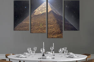 Модульная картина из 4 частей на холсте KIL Art Пирамида Хеопса 149x106 см (507-42)