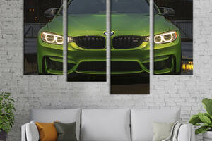 Модульная картина из 4 частей на холсте KIL Art Статусный BMW Gran Turismo 89x56 см (111-42)