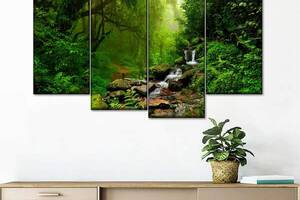 Модульная картина из четырех частей Art Studio Shop Лесной источник 129x90 см (M4_L_156)