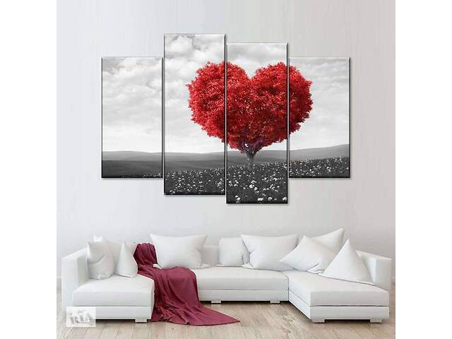 Модульна картина із чотирьох частин Art Studio Shop Мрія польоту в кохання 89x56 см (M4_M_75)