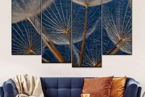 Модульная картина из четырех частей Art Studio Shop Зонтики одуванчиков 89x56 см (M4_M_121)