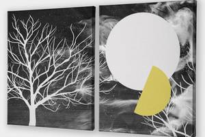 Модульная картина из двух частей Дерево Malevich Store 93x60 см (MK21200)