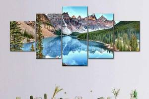 Модульна картина із п'яти частин Art Studio Shop Гірська панорама 162x72 см (M5_L_5)