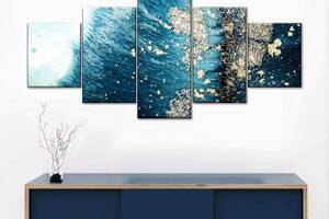 Модульна картина з п'яти частин Art Studio Shop Морська безодня 162x72 см (M5_L_17)