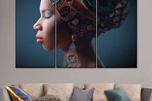Модульна картина із трьох частин Art Studio Shop Етнічна краса 78x48 см (M3_M_112)