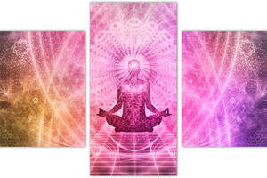 Модульная картина из трех частей KIL Art Медитация 96x60 см (m31_M_17)