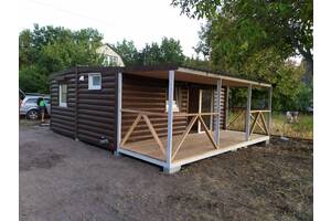 Модульный дом с террасой