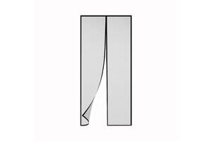 Москитная сетка для дверей Clip-on на магнитах G 125*210 см Серый