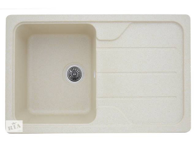 Мойка гранитная для кухни Platinum 7850 VERONA матовая Песок