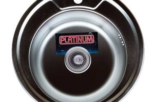 Мойка кухонная из нержавеющей стали Platinum 490 ДЕКОР 08 / 180