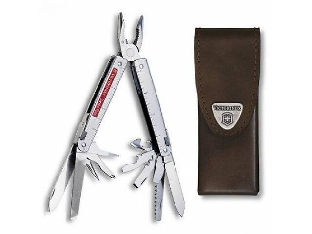 Мультитул Victorinox SwissTool у шкіряному чохлі 27 функцій (3.0323.3CN)