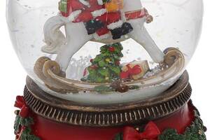 Музыкальный водяной шар Санта на коне 14см BonaDi DP219470