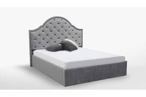 Mягкая кровать Миро-Марк Милана 1600 x 2000 с подъёмным механизмом Светло-серый (56722)
