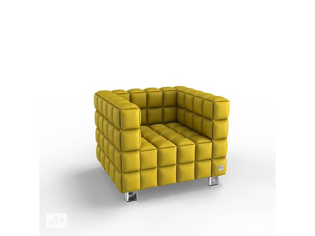 Мягкое кресло KULIK SYSTEM NEXUS Экокожа 1 Желтый (hub_yXIb00735)