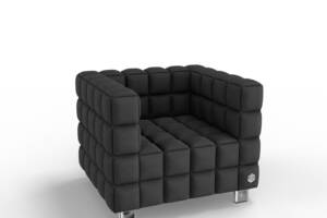 Мягкое кресло KULIK SYSTEM NEXUS Ткань 1 Черный (hub_fuVh92445)