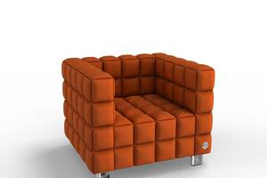 Мягкое кресло KULIK SYSTEM NEXUS Ткань 1 Оранжевый (hub_Zppi39422)