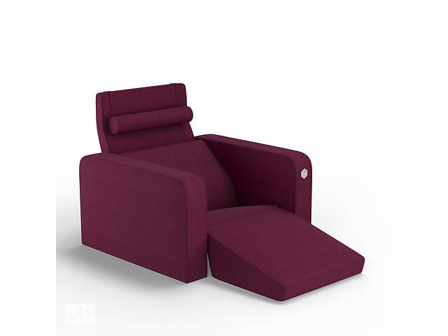 Мягкое кресло KULIK SYSTEM PLEASURE Ткань Целый Розовый (hub_yToS41073)